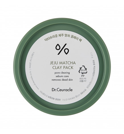 DR.CEURACLE Jeju Matcha Clay Pack Kremowa maska typu wash-off na bazie glinki 115 g