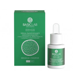 BASICLAB Serum zmniejszające niedoskonałości  z %% Niacynamidem i 5 % Prebiotykiem 30 ml