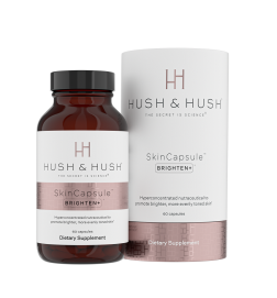 HUSH & HUSH Skin Capsule Brighten + Wegański Suplement Diety Wspierający Rozjaśnianie Przebarwień