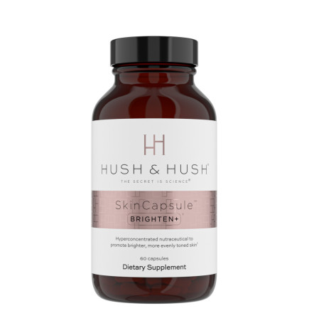 HUSH & HUSH Skin Capsule Brighten + Wegański Suplement Diety Wspierający Rozjaśnianie Przebarwień